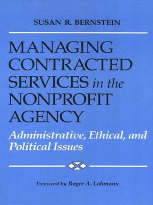 cover image of Managing Contracted Services in the Nonprofit Agency